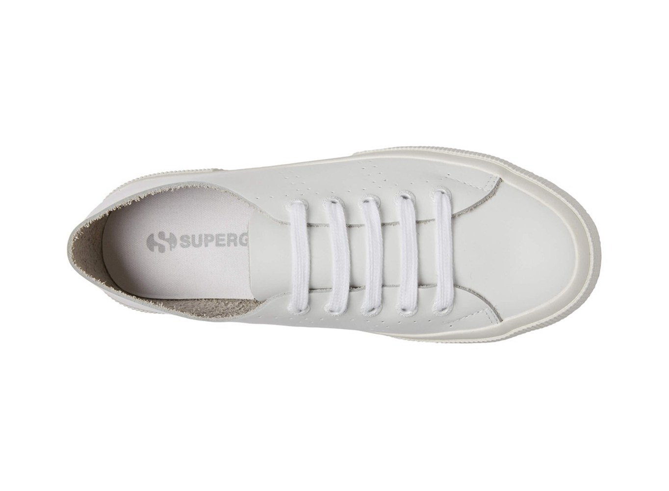 Superga Sneakers Mens - 2750 Rawcutleatheru Leather - White - PONFU3641